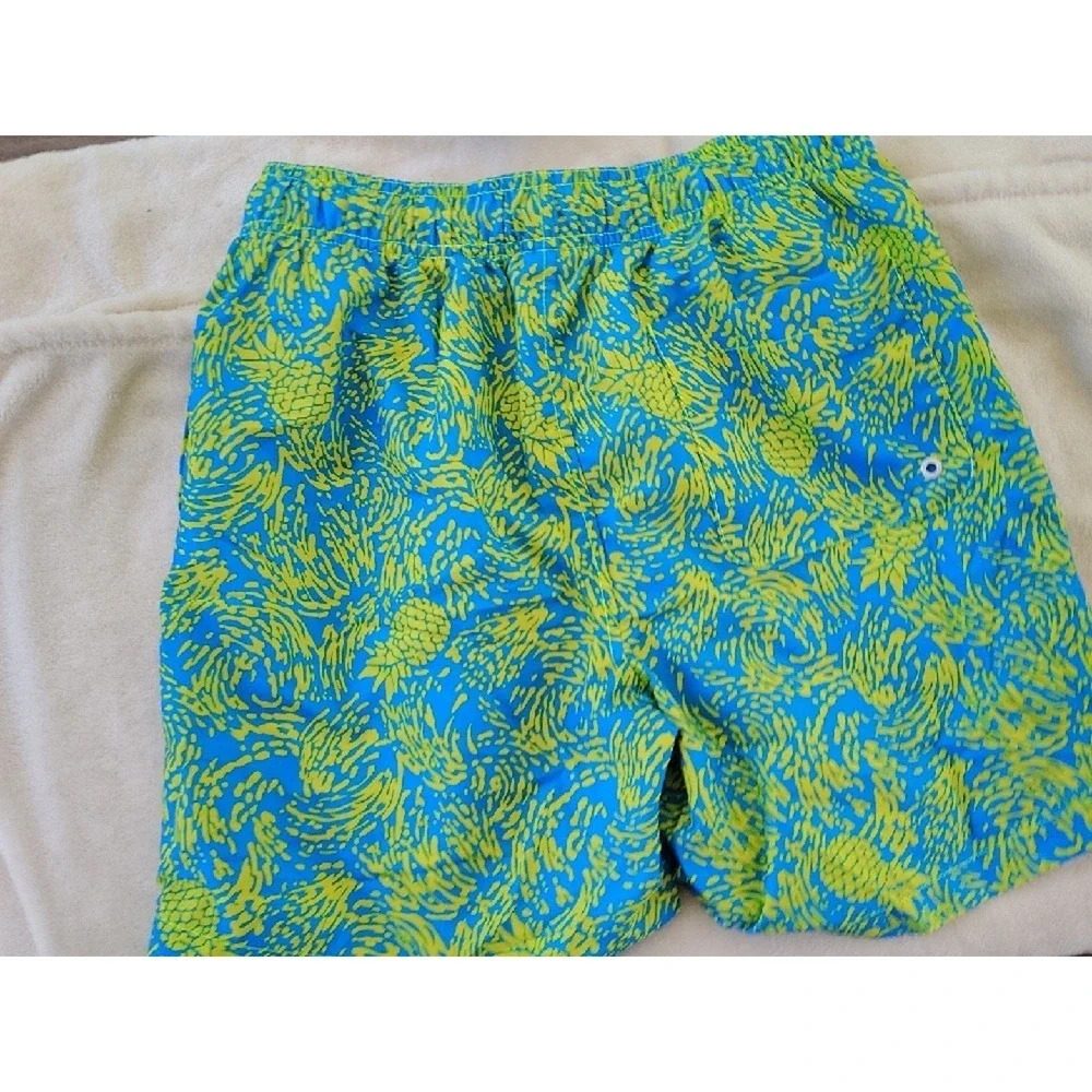 Speedo Blue‎ and Lime Pineapple Print Swim Shorts 1384